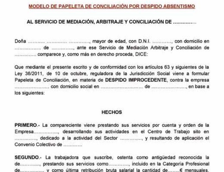 acto-de-conciliacion-despido-improcedente
