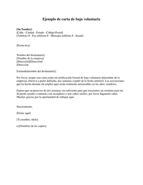 carta-de-baja-voluntaria-con-preaviso
