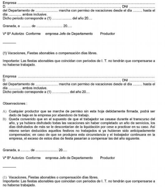 convenio-hosteleria-vacaciones-y-festivos