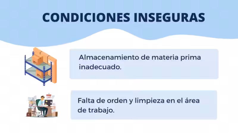 Condición insegura en el lugar de trabajo: ejemplos y cómo prevenirlos
